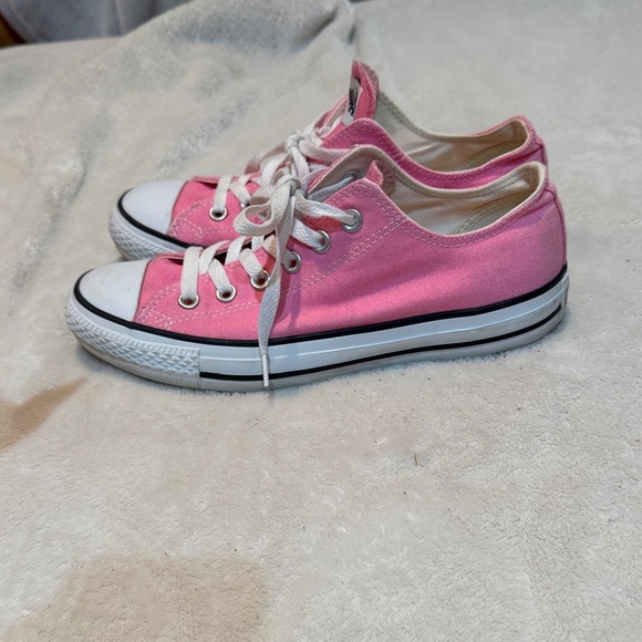 Converse Pink and White Women's Sneakers - Picture 3 of 5
